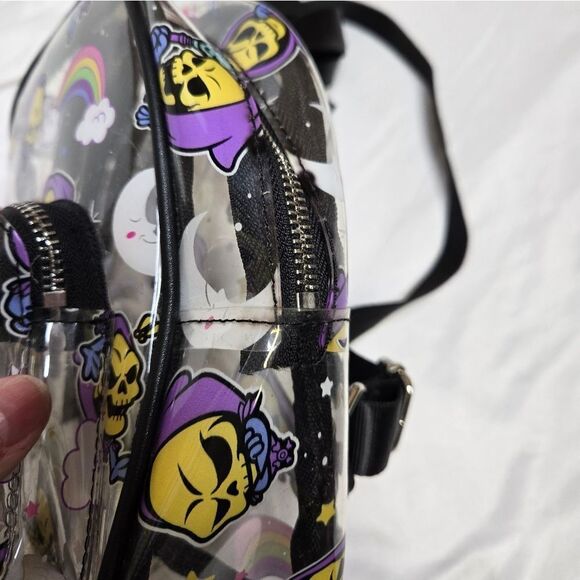 KILLSTAR Skeletor Masters of the Universe not cute clear mini backpack - Picture 6 of 12